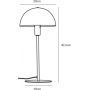 Lampa stołowa 1x40 W chrom 2213755033 Nordlux Ellen zdj.2