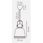 Lampa wisząca 1x40 W czarna 48793003 Nordlux Adriana zdj.2