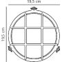Kinkiet zewnętrzny 1x12.5 W mosiądz 49021035 Nordlux Polperro zdj.2