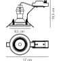 Lampa do zabudowy 3x3.1 W nikiel 49300155 Nordlux Canis zdj.2