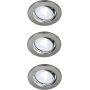 Lampa do zabudowy 3x4.7 W nikiel 49390155 Nordlux Canis zdj.1