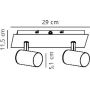 Lampa podsufitowa 2x35 W biała 49810101 Nordlux Frida zdj.2