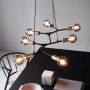 Lampa wisząca powyżej 6x60 W czarny 2010303003 Nordlux Josefine zdj.7
