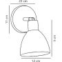Kinkiet 1x25 W czarny 63191003 Nordlux Ray zdj.2