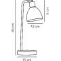 Lampa biurkowa 1x25 W chrom 63201033 Nordlux Ray zdj.2