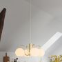 Lampa wisząca 4x40 W biała-mosiądz 2312543035 Nordlux Franca zdj.7