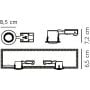 Lampa do zabudowy 1x8 W biała 71810101 Nordlux Mixit zdj.2