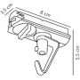 Adapter x W czarny 79069903 Nordlux Link zdj.2