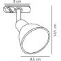 Lampa do szynoprzewodów 1x35 W biały 86109901 Nordlux SingleLink zdj.2