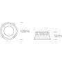 Plafon 1x9 W biały 10109DWC One Light Maronas zdj.2