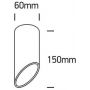 Lampa podsufitowa 1x10 W czarna-złota 12105E1BGL One Light Lindos zdj.2
