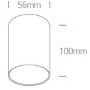 Lampa podsufitowa 1x10 W biała 12105EW One Light Likowrisi zdj.2