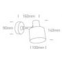 Kinkiet 1x10 W czarny 60118B One Light Serena K zdj.2