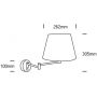 Kinkiet 1x40 W chrom 61046MC One Light Lakka zdj.2