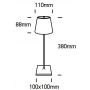 Lampa stołowa 1x3.5 W biała 61082W One Light Portable zdj.2