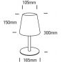 Lampa stołowa 1x2 W czarna 61084B One Light Grewena zdj.2