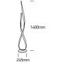 Lampa stojąca 1x29 W biała 61086AW One Light Hana zdj.2