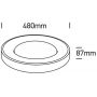 Plafon 1x40 W brązowy 62182BBRW One Light Greta zdj.2