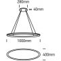 Lampa wisząca 1x25 W biała 63046W One Light Charma zdj.2