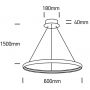 Lampa wisząca 1x19 W chrom 63048C One Light Dolcedo zdj.2