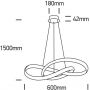 Lampa wisząca 1x40 W czarna 63066AB One Light Evia zdj.2