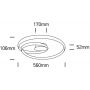 Lampa podsufitowa 1x30 W mosiądz 63068BS One Light Brig zdj.2