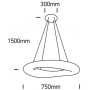 Lampa wisząca 1x80 W biała 63110CW One Light Apidea zdj.2