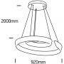 Lampa wisząca 1x60 W biała 63112W One Light Asvesti zdj.2