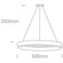 Lampa wisząca 63114BW One Light Vitoli zdj.2