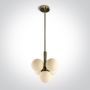 Lampa wisząca 5x9 W mosiądz 63116ABBS One Light Carla Z5 zdj.1