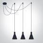 Lampa wisząca 3x10 W czarna 63122BB One Light Tala zdj.1