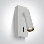 Kinkiet 1x3 W biały 65746AWW One Light Kandila zdj.1