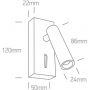 Kinkiet 1x3 W biały 65746WW One Light Kandila zdj.2
