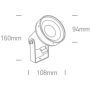 Lampa gruntowa 1x35 W antracyt 67196BGAN One Light Katalima zdj.2