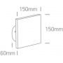 Lampa ścienna 1x7 W biały 67450AWW One Light Prevedos zdj.2
