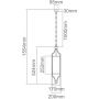 Lampa wisząca 1x15 W biała OR80568 Orlicki Design Lunga zdj.2