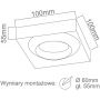 Lampa do zabudowy 1x8 W chrom-przezroczysta 5903689783255 Orlicki Design Astro zdj.2