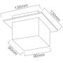 Lampa podsufitowa 1x8 W chrom-kryształ OR81275 Open Design Rocco zdj.2