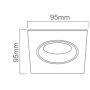 Lampa do zabudowy 1x8 W czarna OR83699 Open Design Osta Nero zdj.2