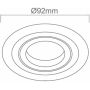 Lampa do zabudowy 1x8 W czarna OR83729 Open Design Pio Nero zdj.2