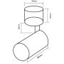 Lampa podsufitowa 1x8 W biała OR84214 Open Design Tuka Bianco zdj.2