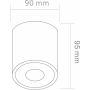 Lampa do zabudowy 1x8 W szara OR86287 Open Design Rullo Toupe zdj.2