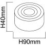 Lampa do zabudowy 1x6 W szara OR86294 Open Design Rullo Toupe zdj.2