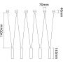 Lampa wisząca 5x3.5 W czarna OR84337 Orlicki Design Viva zdj.2