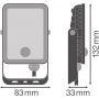 Naświetlacz 10 W 3000k biały-czarny 4099854429859 Osram Essential zdj.2