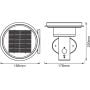 Kinkiet solarny 1x6 W czarny 4099854455506 Osram Endura Style Solar Double Circle zdj.2