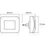 Lampka nocna z czujnikiem zmierzchu 1x0.2 W biała 4099854532191 Osram Lunetta zdj.2