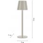 Lampa stołowa 1x3 W szara 1925040 Leuchten Direkt Euria zdj.2