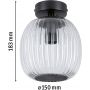 Lampa podsufitowa 1x20 W czarna 71145 Paulmann Ruya zdj.2