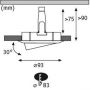 Lampa do zabudowy 1x7 W chrom 92903 Paulmann Nova zdj.2